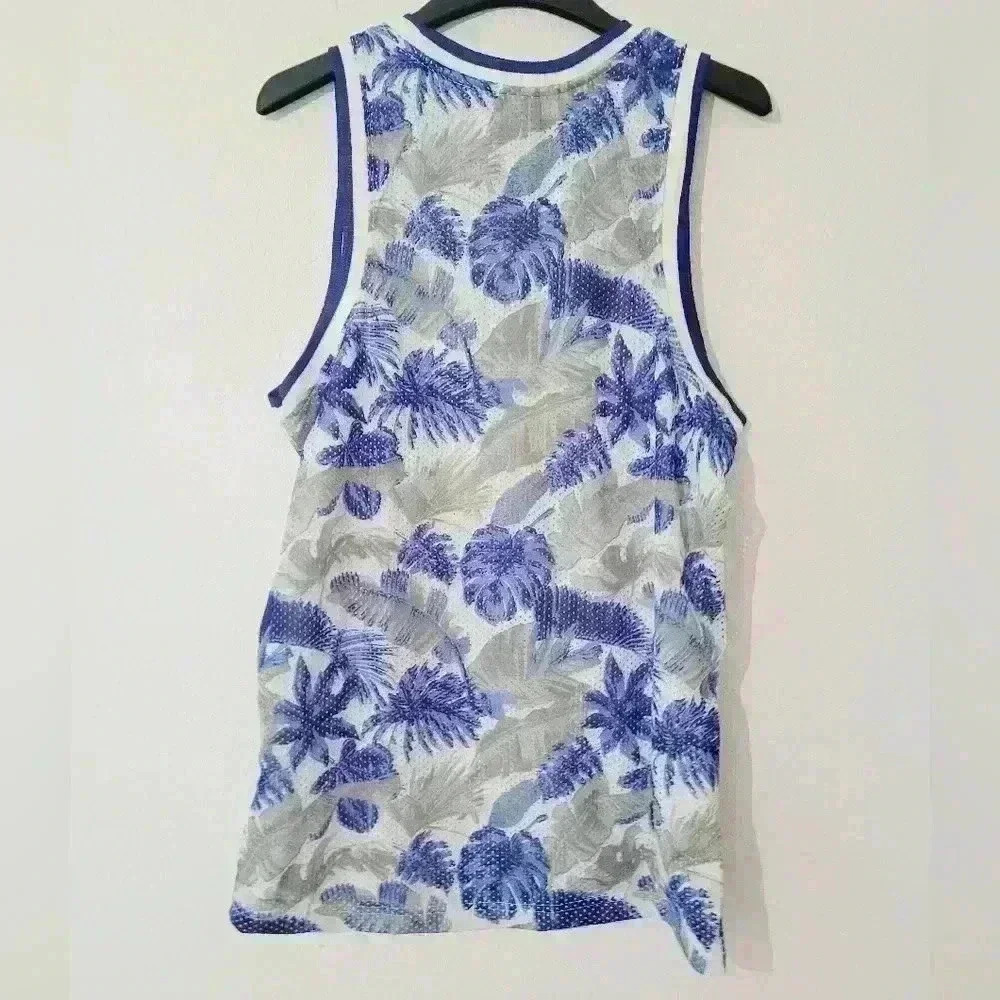 G Net Blue, White and Gray Tropical Men's Jersey tank size M - Picture 3 of 8